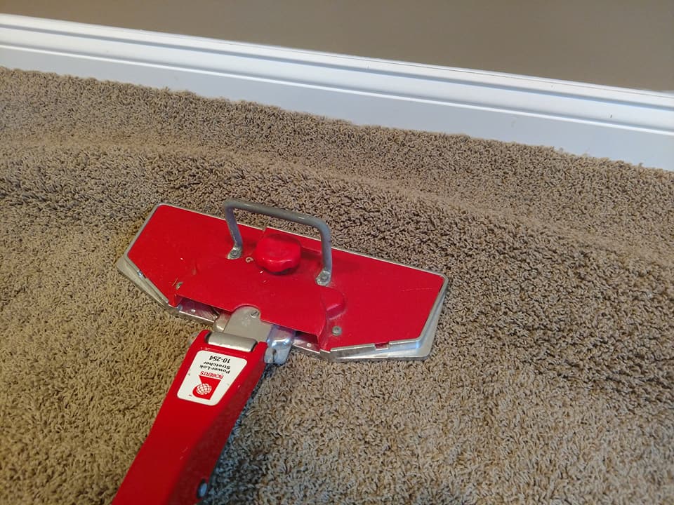 Carpet Stretching To Remove Carpet Ripples and Bumps